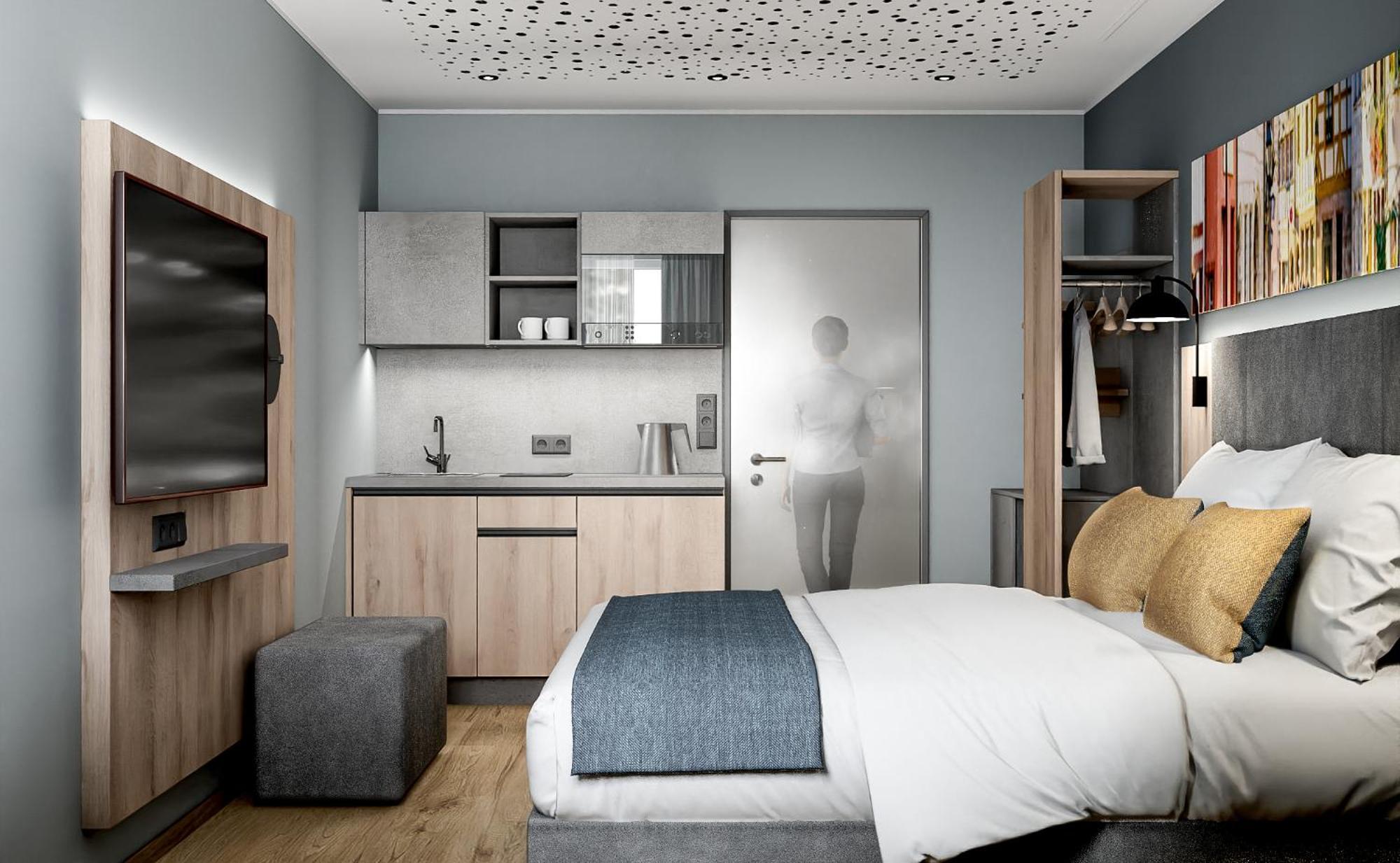 Xzllenz Traum Studio-Apartment, Frei-Parken, U-Bahn, Kueche Нюрнберг Номер фото